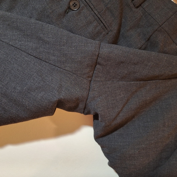 Vintage Hugo Boss Trousers - Men's 34R Dark Grey 100% Virgin Wool - Picture 6 of 7